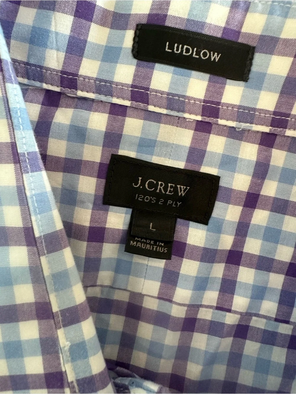 J. Crew lightweight checked